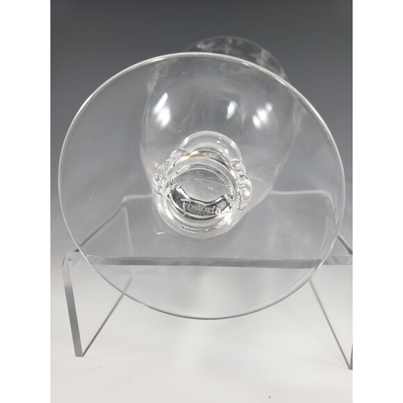 Heather Etch Glasses Set of 2 Iced Tea & Champagne Glass Footed Fostoria 1950s - Picture 11 of 16